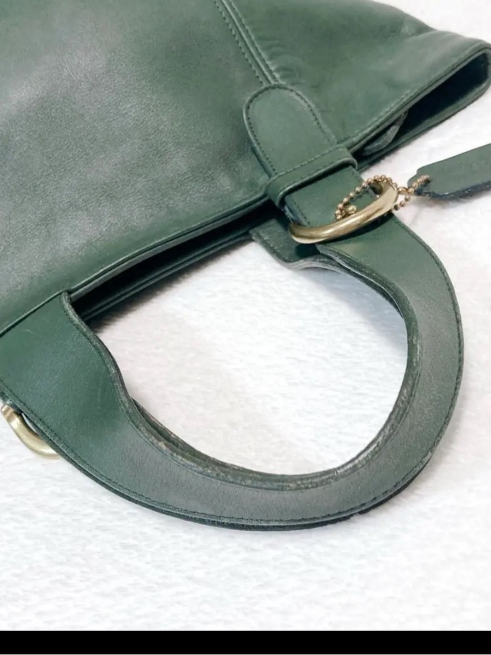 Vintage Coach Waverly Tote 4133 Bottle Green - Picture 7 of 10